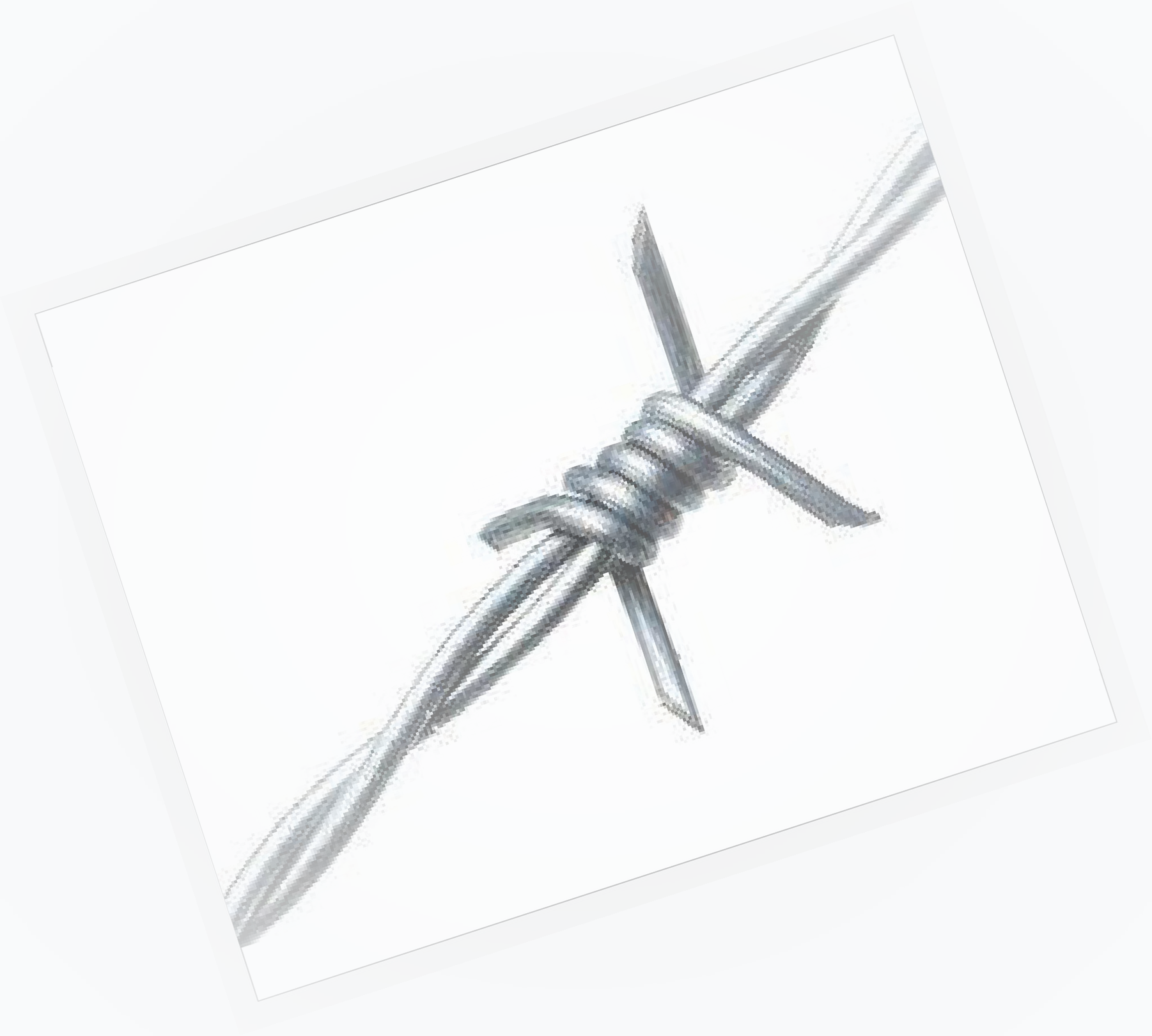 Alambre de púas Bastión galvanizado